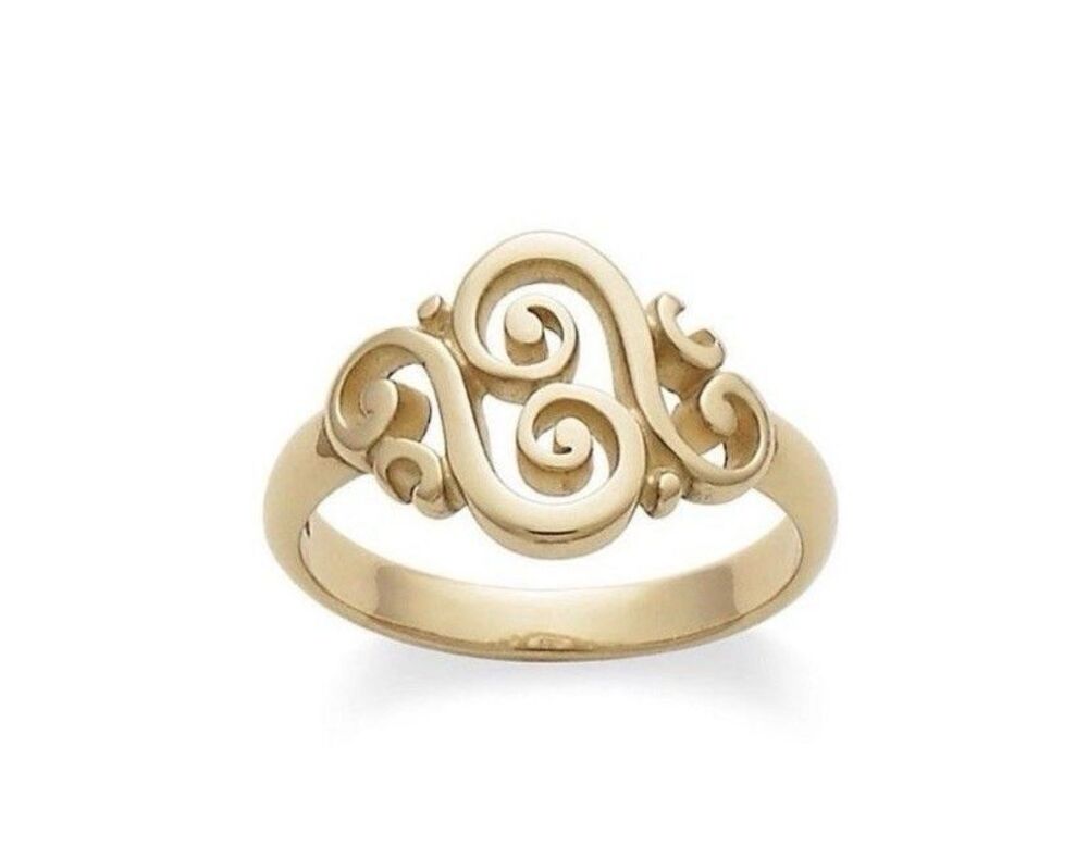 James Avery Retired Spanish Swirl Filigree Ring In 14k Yellow Gold Size 11
